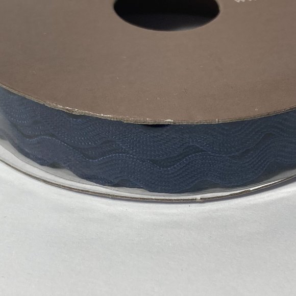Navy Blue Ric Rac Trim Ribbon Offray 12 Rolls Craft Scrapbook Card Making Gifts - Picture 7 of 13